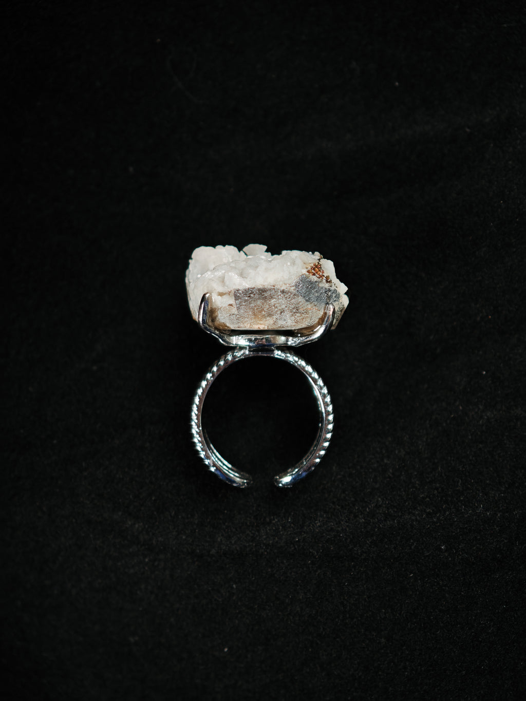 Dolomite Adjustable Ring - Natural Mineral - Solo Collection -002