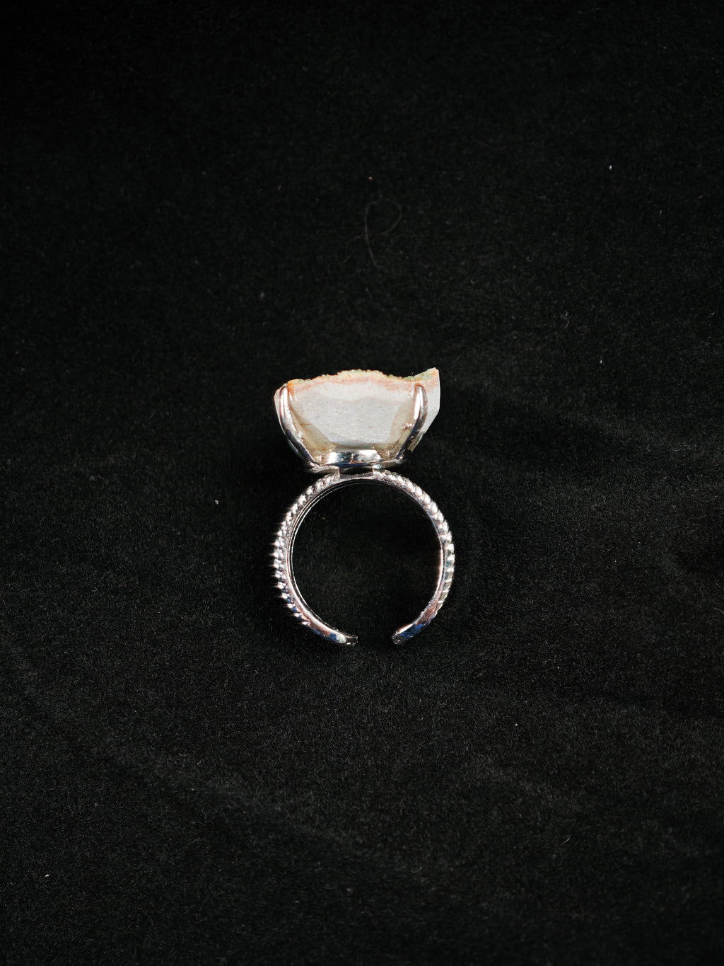 Pyromorphite Adjustable Ring - Natural Mineral - Solo Collection -003