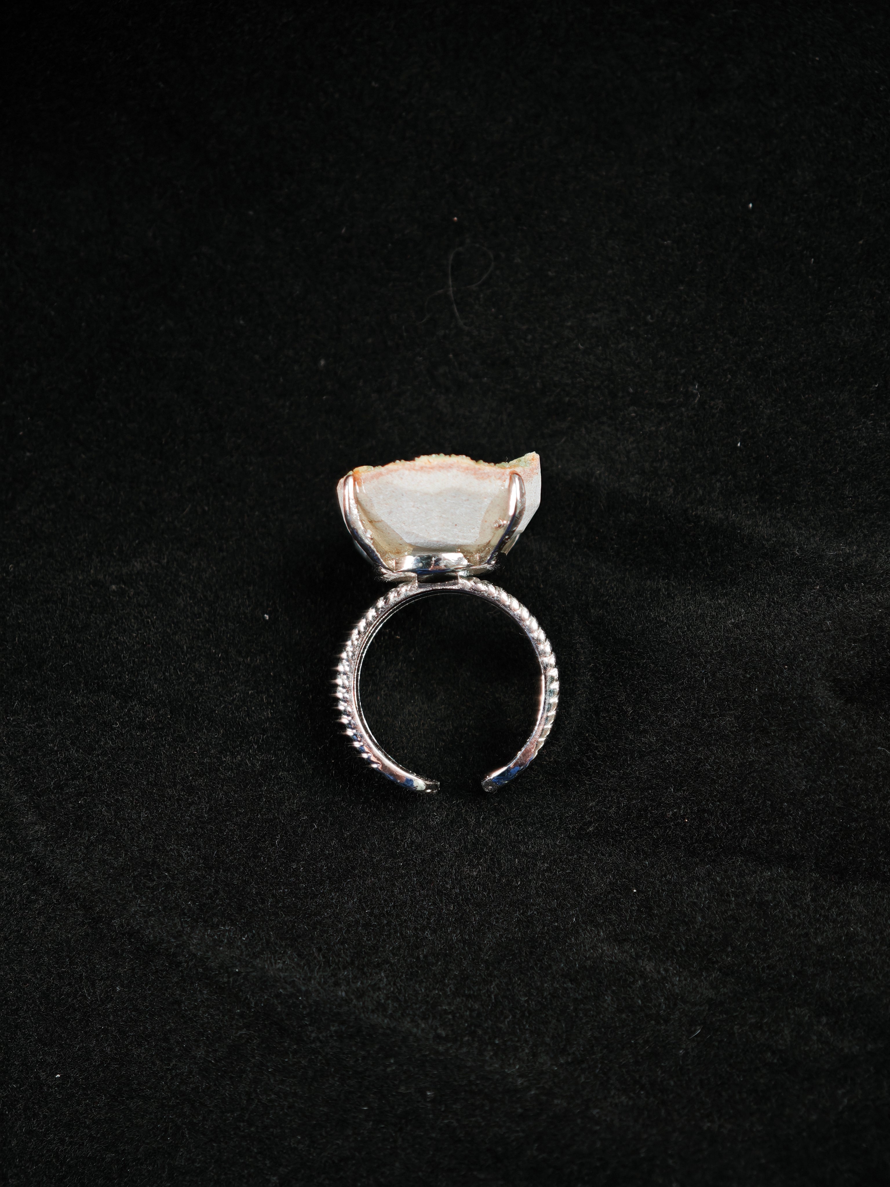 Pyromorphite Adjustable Ring - Natural Mineral - Solo Collection -003