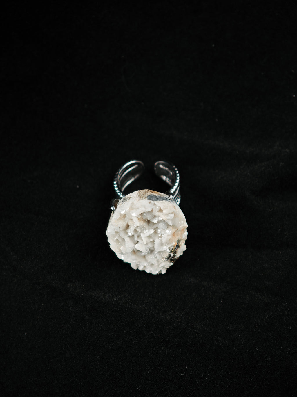 Dolomite Adjustable Ring - Natural Mineral - Solo Collection -002