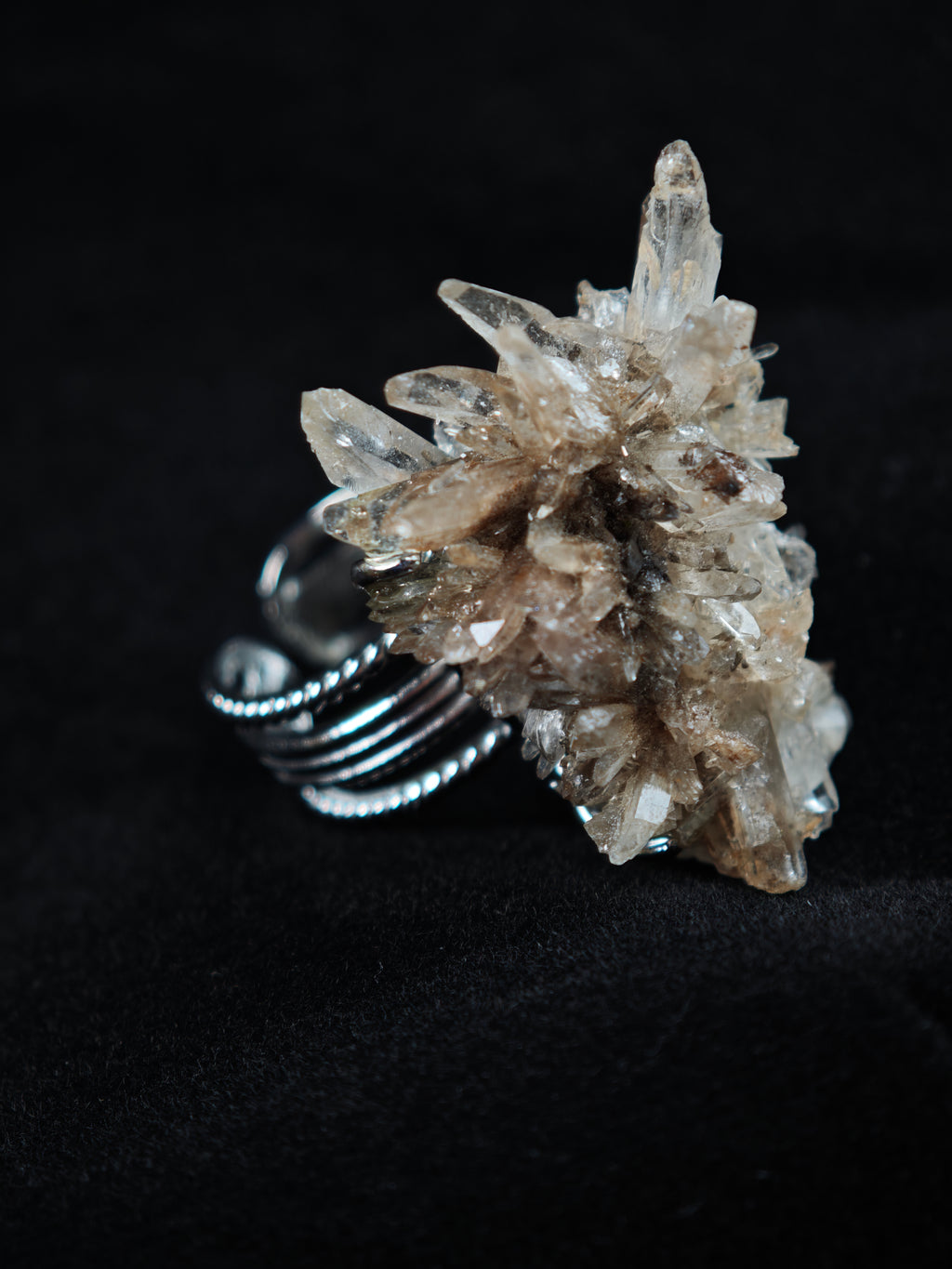 Creedite Adjustable Ring - Natural Mineral - Solo Collection -008