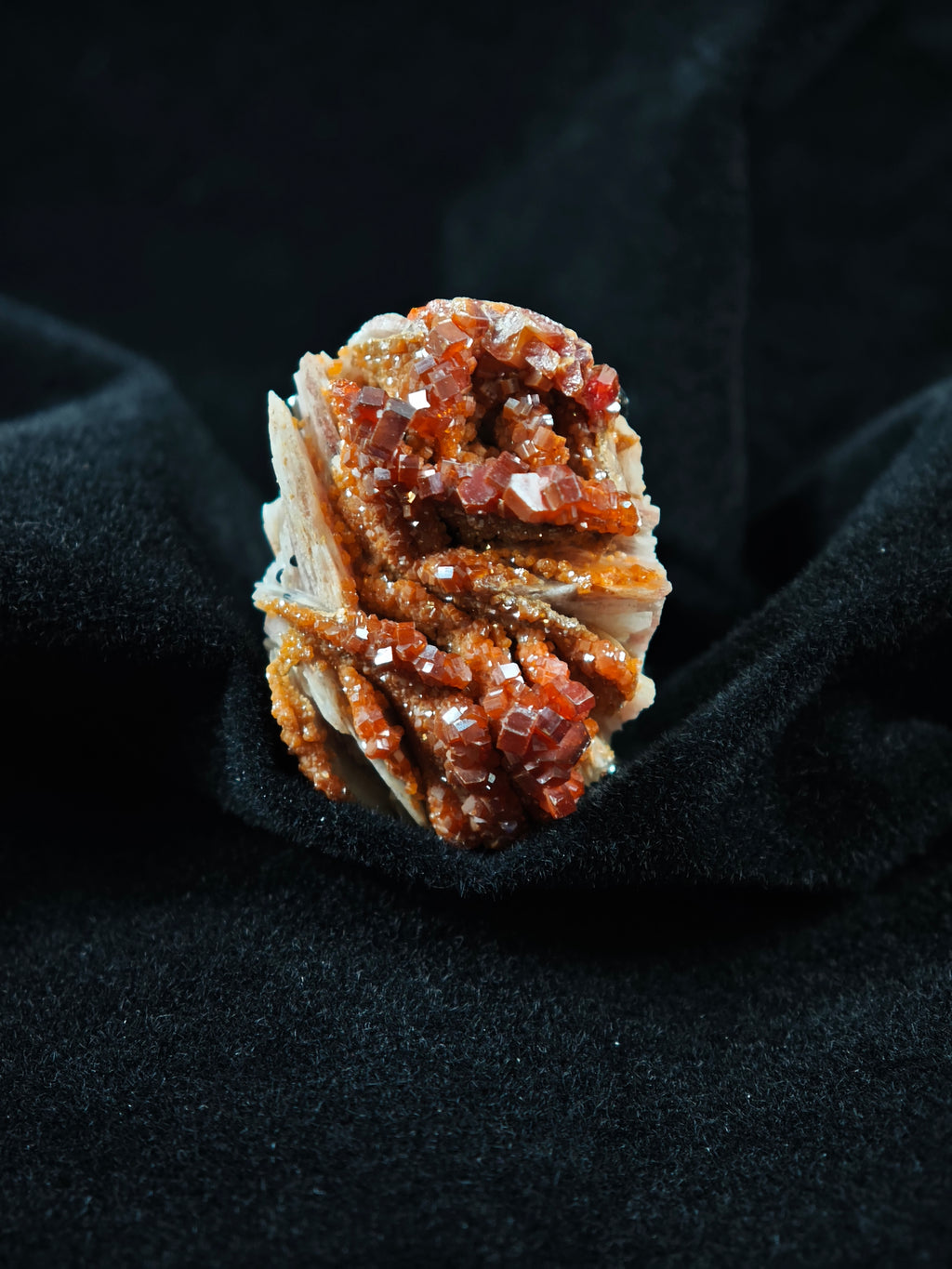 Vanadinite Adjustable Ring - Natural Mineral - Solo Collection -011