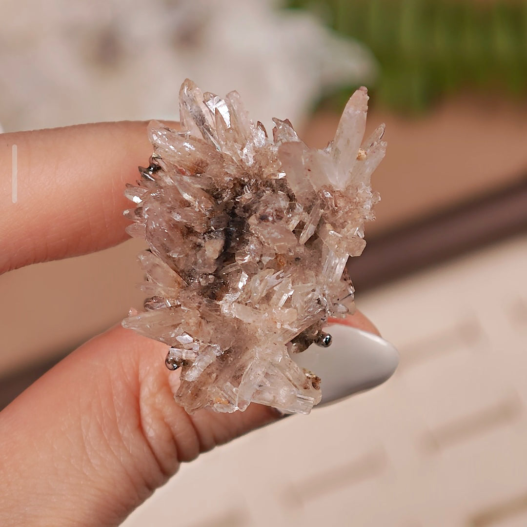 Raw Creedite Adjustable Ring – Natural Mineral Stone Ring, Handmade One of a Kind Jewelry-008