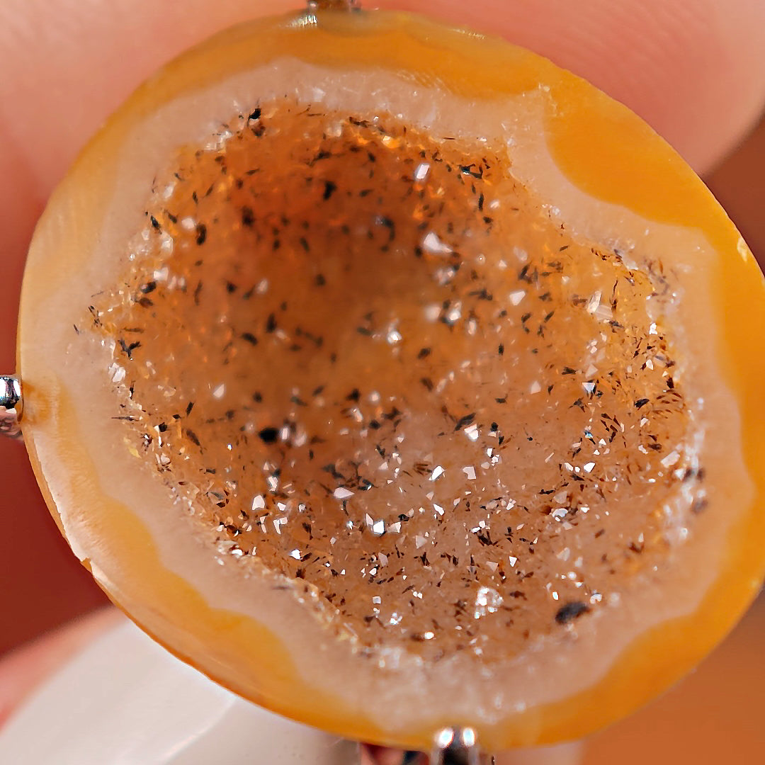 Raw geode Adjustable Ring – Natural Mineral Stone Ring, Handmade One of a Kind Jewelry-010