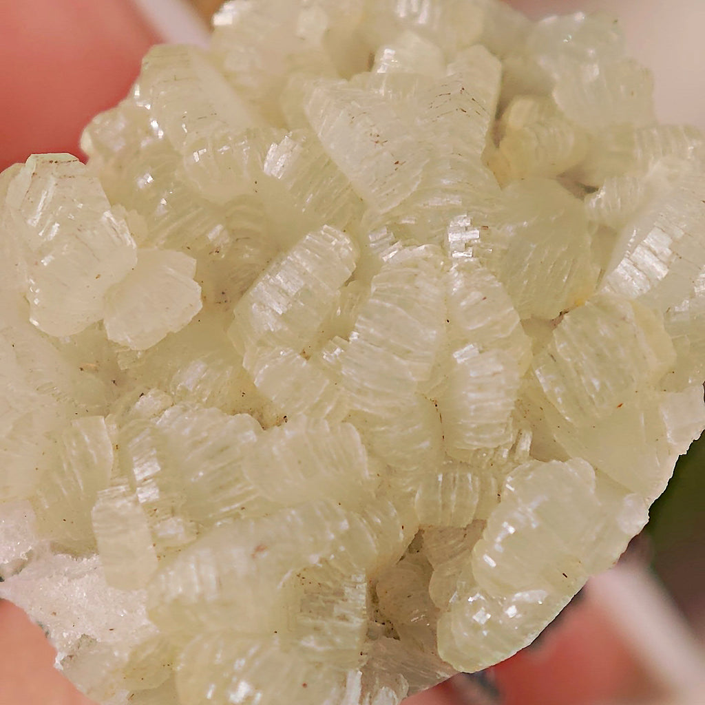 Raw Prehnite Adjustable Ring – Natural Mineral Stone Ring, Handmade One of a Kind Jewelry-076